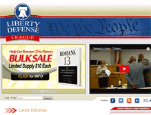 Tablet Screenshot of libertydefenseleague.com
